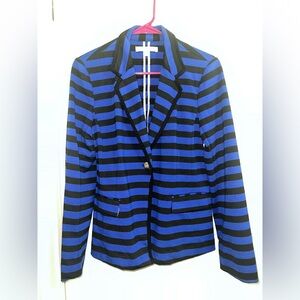 Company Ellen Tracy Black&blue striped Blazer: Size:S Pet and smoke free home.